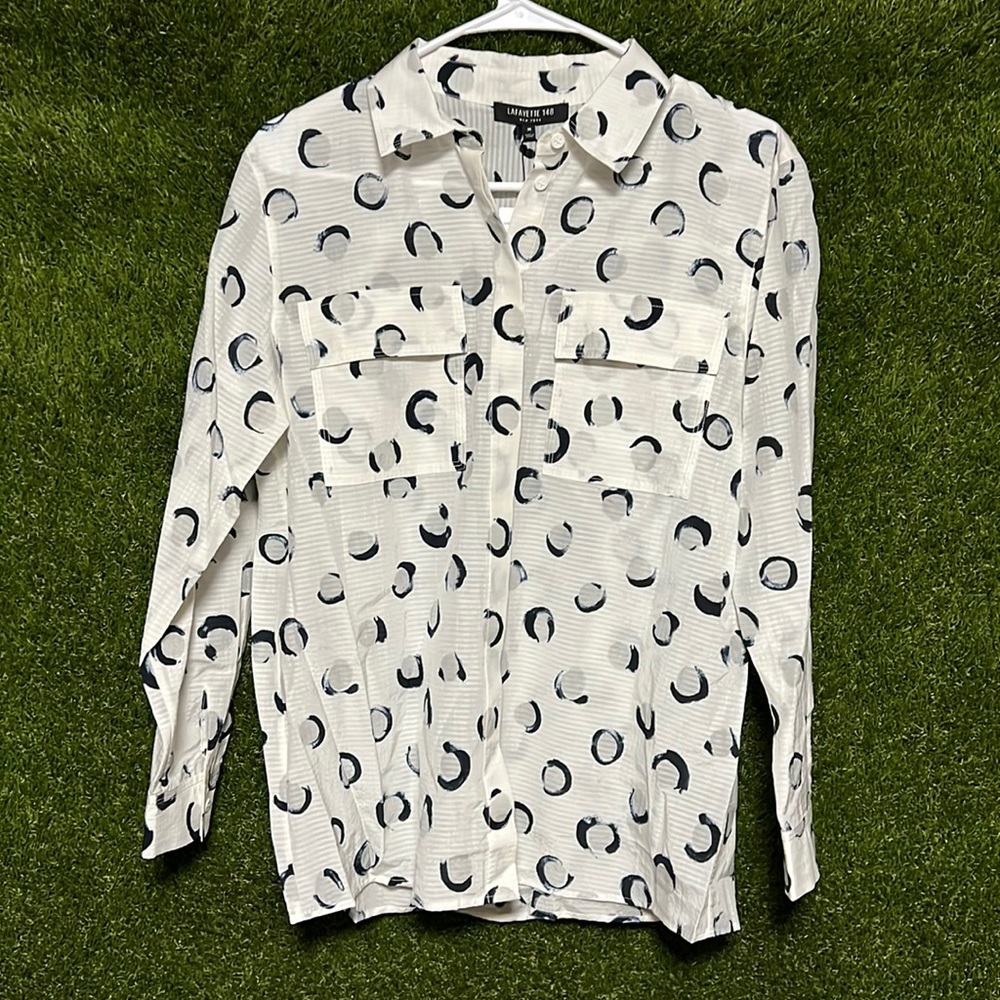 ⭐️LAFAYETTE 148 Zora Blouse